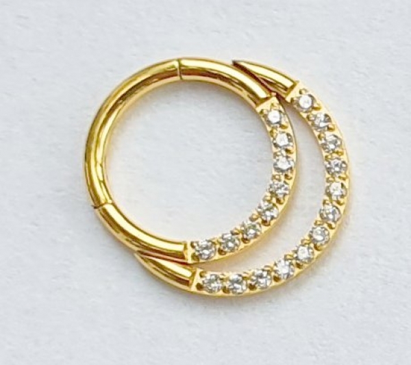 Double Crystal Ring  1,2/8mm