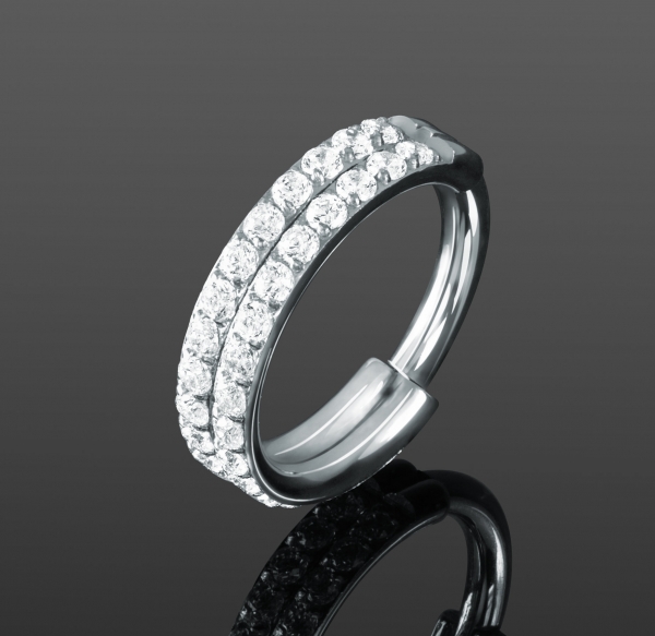 DOUBLE CRYSTAL RING